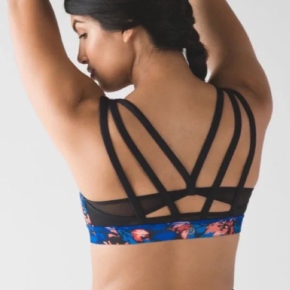 Lululemon Energy exhale mini paint storm sports bra size 10 - Picture 3 of 7